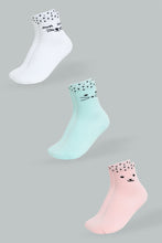 Load image into Gallery viewer, Redtag-Assorted-3Pk-Jacquard-Socks-365,-Colour:Assorted,-ESS,-Filter:Girls-(2-to-8-Yrs),-Girls-Socks,-New-In,-New-In-GIR,-Non-Sale,-Section:Kidswear-Girls-
