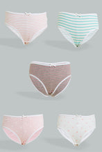 Load image into Gallery viewer, Redtag-Assorted-5-Pc-Pack-Briefs-Briefs-Girls-2 to 8 Years
