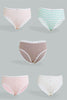 Redtag-Assorted-5-Pc-Pack-Briefs-Briefs-Girls-2 to 8 Years