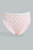 Redtag-Assorted-5-Pc-Pack-Printed-Briefs-Briefs-Girls-2 to 8 Years