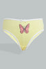 Redtag-Assorted-5-Pc-Pack-Printed-Briefs-Briefs-Girls-2 to 8 Years
