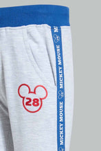 تنزيل الصورة على معرض الصور، Redtag-Grey-Mickey-Mouse-Placement-Print-Active-Pant-Joggers-Infant-Boys-3 to 24 Months
