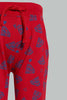 Redtag-Red-Printed-Superman-Active-Pant-Joggers-Infant-Boys-3 to 24 Months