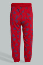 تنزيل الصورة على معرض الصور، Redtag-Red-Printed-Superman-Active-Pant-Joggers-Infant-Boys-3 to 24 Months
