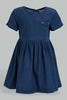 Redtag-Ing-Pocket-Detailed-Denim-Dress-Dresses-Infant-Girls-3 to 24 Months