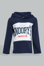 Load image into Gallery viewer, Redtag-Navy-Snoopy-Hoody-Tshirt-Long-Sleeves-Infant-Boys-3 to 24 Months
