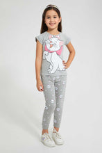 تنزيل الصورة على معرض الصور، Redtag-Grey-Marie-Tee-Blouses-Girls-2 to 8 Years
