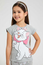 تنزيل الصورة على معرض الصور، Redtag-Grey-Marie-Tee-Blouses-Girls-2 to 8 Years
