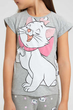 تنزيل الصورة على معرض الصور، Redtag-Grey-Marie-Tee-Blouses-Girls-2 to 8 Years
