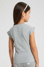 تنزيل الصورة على معرض الصور، Redtag-Grey-Marie-Tee-Blouses-Girls-2 to 8 Years
