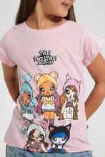 تنزيل الصورة على معرض الصور، Redtag-Pink-Na-Na-Doll-Tee-Blouses-Girls-2 to 8 Years
