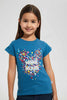 Redtag-Navy-Minnie-Mouse-Tee-Blouses-Girls-2 to 8 Years