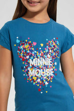 Load image into Gallery viewer, Redtag-Navy-Minnie-Mouse-Tee-Blouses-Girls-2 to 8 Years
