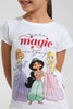 Redtag-White-Princess-Tee-Blouses-Girls-2 to 8 Years