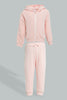 Redtag-Pink-Zipper-Jog-Suit-With-Side-Tape-Colour:Pink,-Filter:Infant-Girls-(3-to-24-Mths),-Infant-Girls-Sets,-New-In,-New-In-ING,-Non-Sale,-Section:Kidswear,-W21A-Infant-Girls-3 to 24 Months