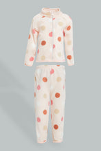 تنزيل الصورة على معرض الصور، Redtag-Ing-Pink-Fleece-Printed-Jogsuit-Jog-Sets-Infant-Girls-3 to 24 Months
