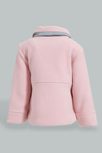 Load image into Gallery viewer, Redtag-Pink-Melton-Jacket-Jackets-Infant-Girls-3 to 24 Months
