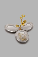 Load image into Gallery viewer, Redtag-Silver-Hammered-Three-Section-Oval-Dish-Serving-Dish-Home-Dining-
