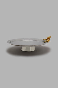 Redtag-Silver-Hammered-Cake-Stand-Cake-Stand-Home-Dining-