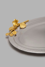 تنزيل الصورة على معرض الصور، Redtag-Silver-Hammered-Oval-Tray-Trays-Home-Dining-
