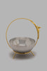 Redtag-Silver-Hammered-Bowl-With-Stand-Serving-Bowls-Home-Dining-