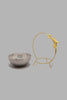 Redtag-Silver-Hammered-Bowl-With-Stand-Serving-Bowls-Home-Dining-