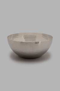 Redtag-Silver-Hammered-Bowl-With-Stand-Serving-Bowls-Home-Dining-