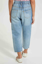 Load image into Gallery viewer, Redtag-Light-Wash-Distressed-Jean-Jeans-Baggy-Fit-Girls-2 to 8 Years
