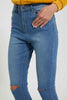 Redtag-Light-Blue-Skinny-High-Waist-Jean-With-Knee-Slit-Jeans-Skinny-Fit-Women's-