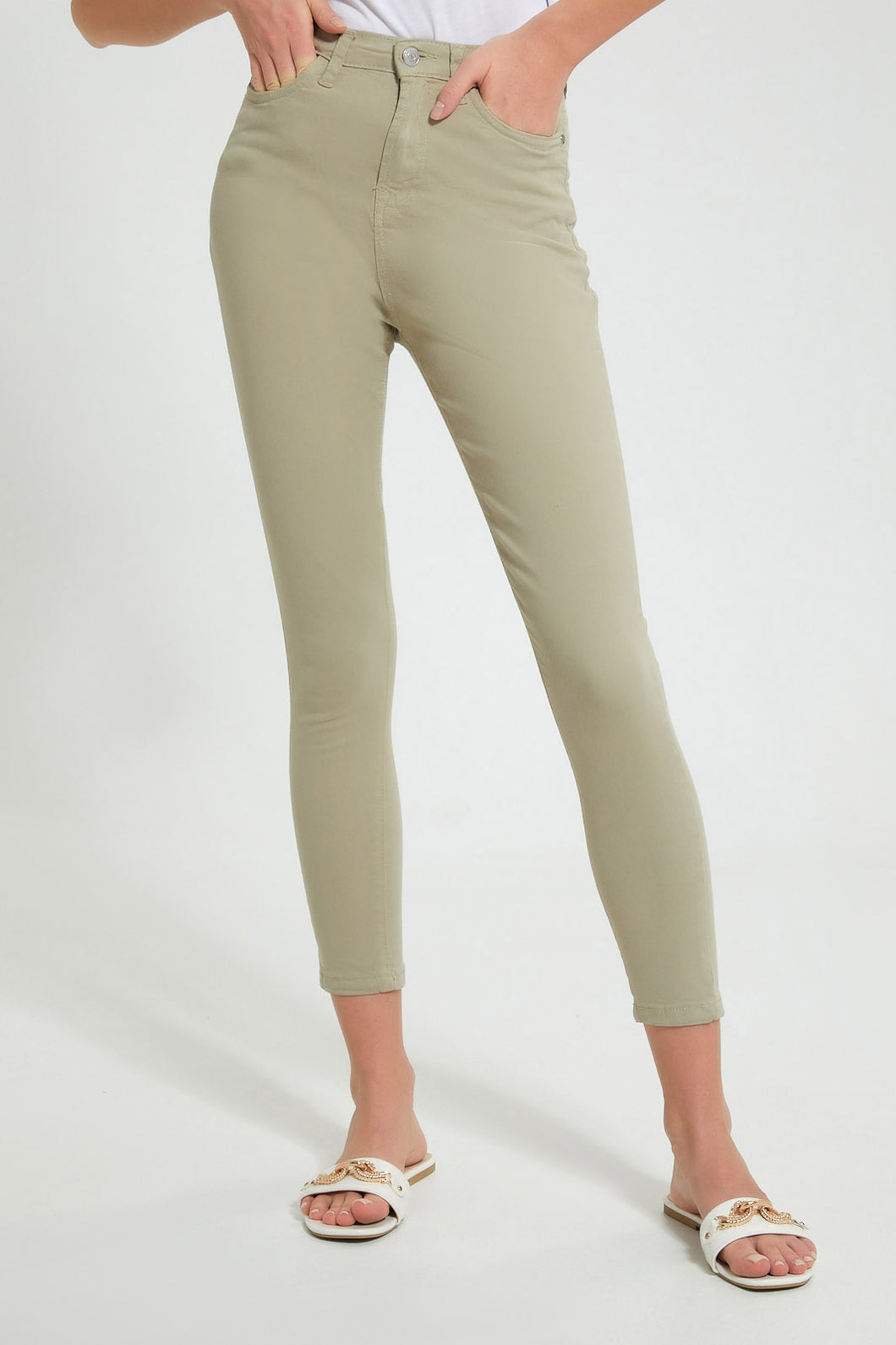 Redtag-Olive-5-Pkt-Coloured-Skinny-Jeans-Jeans-Skinny-Fit-Women's-