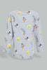 Redtag-Grey-Printed-Looney-Tunes-Knot-Tee-Character-Girls-2 to 8 Years