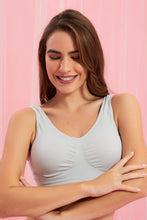 Load image into Gallery viewer, Redtag-Black/Grey-Melange-Plain-Padded-Comfort-Bra-(2-Pack)-Colour:Assorted,-Filter:Women&#39;s-Clothing,-New-In,-New-In-Women,-Non-Sale,-Section:Women,-W21B,-Women-Bras-Women&#39;s-
