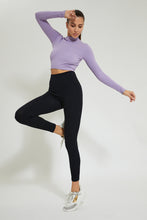 Load image into Gallery viewer, Lilac Long Sleeve Seamless T-Shirt
