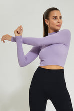 Load image into Gallery viewer, Lilac Long Sleeve Seamless T-Shirt
