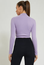 Load image into Gallery viewer, Lilac Long Sleeve Seamless T-Shirt
