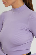 Load image into Gallery viewer, Lilac Long Sleeve Seamless T-Shirt
