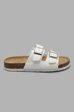 Load image into Gallery viewer, Redtag-Strappy-Buckle-Comfort-Mule-Character,-Colour:White,-Filter:Women&#39;s-Footwear,-New-In,-New-In-Women-FOO,-Non-Sale,-W21B,-Women-Flip-Flops-Women&#39;s-
