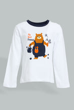 Load image into Gallery viewer, Redtag-White-And-Grey-Pj-Set-2-Pack-(4-Pack)-Colour:White,-Filter:Infant-Boys-(3-to-24-Mths),-Infant-Boys-Pyjama-Sets,-New-In,-New-In-INB,-Non-Sale,-Section:Kidswear,-W21B-Infant-Boys-3 to 24 Months
