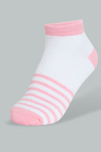 Load image into Gallery viewer, Redtag-Assorted-Stripe-Printed-Ankle-Socks-(5-Pack)-Ankle-Socks-Women&#39;s-
