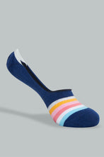 Load image into Gallery viewer, Redtag-Assorted-Stripe-Printed-Invisible-Socks-(5-Pack)-Invisible-Women&#39;s-
