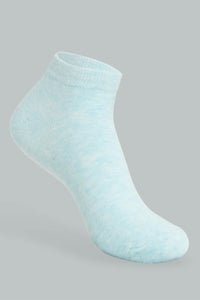Redtag-Assorted-Melange-Plain-Ankle-Socks-(5-Pack)-Ankle-Length-Women's-