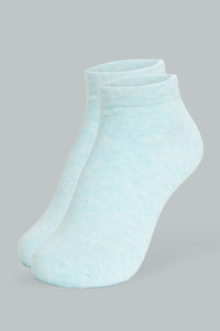 Redtag-Assorted-Melange-Plain-Ankle-Socks-(5-Pack)-Ankle-Length-Women's-