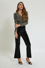 Load image into Gallery viewer, Redtag-Black-Velour-Trouser-Trousers-Women&#39;s-
