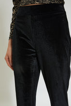 Load image into Gallery viewer, Redtag-Black-Velour-Trouser-Trousers-Women&#39;s-
