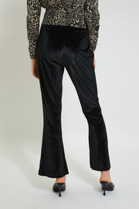 Redtag-Black-Velour-Trouser-Trousers-Women's-