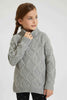 Redtag-Grey-Turtle-Neck-Cardigan-Pullovers-Girls-2 to 8 Years