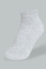 Redtag-White/Black/Grey-Melange-Plain-Ankle-Socks-(3-Pack)-Ankle-Socks-Women's-