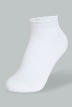 Load image into Gallery viewer, Redtag-White/Black/Grey-Melange-Plain-Ankle-Socks-(3-Pack)-Ankle-Socks-Women&#39;s-
