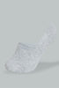 Redtag-White/Black/Grey-Melange-Plain-Invisible-Socks-(3-Pack)-Invisible-Women's-