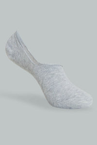 Redtag-White/Black/Grey-Melange-Plain-Invisible-Socks-(3-Pack)-Invisible-Women's-